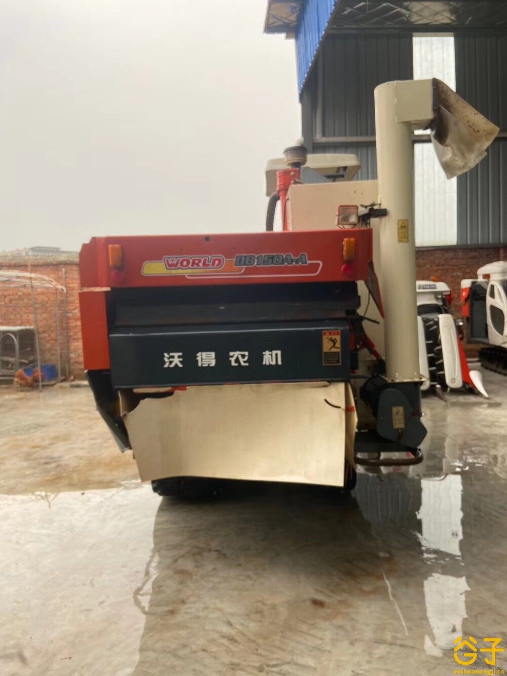 沃得150a半喂入收割机