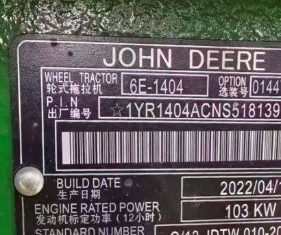 約翰迪爾6E-1404拖拉機