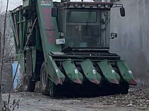 二手乐为农4YZQ-4B四行茎穗兼收玉米收割机